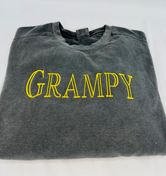 Grampy Embroidered Sweatshirt – Crewneck Gift for Grandpa